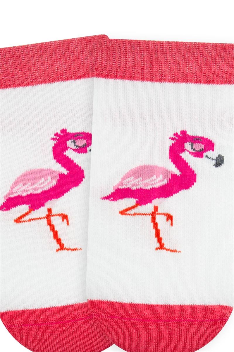 BROSS FLAMINGO PATTERN GIRL STEP SOCKS ASORTY
