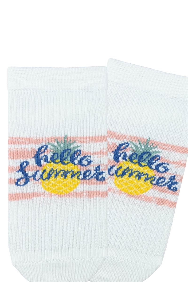 BROSS GIRL ANKLE SOCKS PINEAPPLE PATTERNED ASORTY