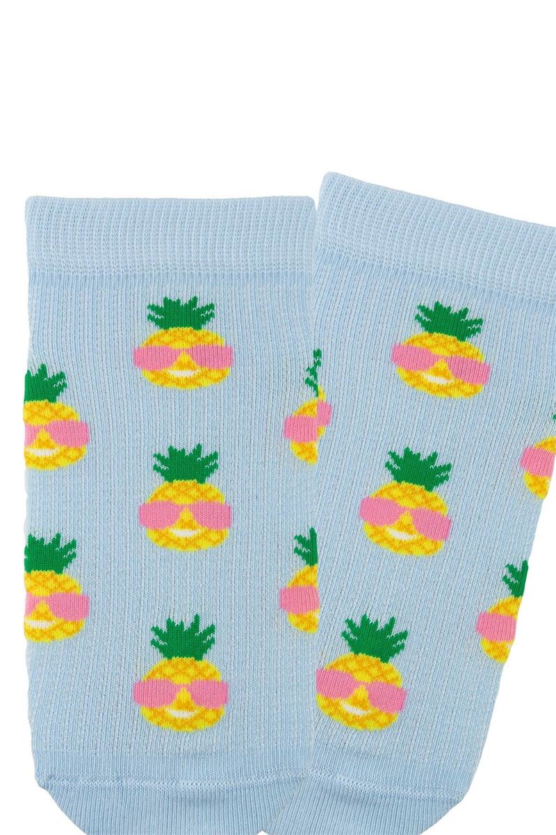 BROSS GIRL ANKLE SOCKS PINEAPPLE PATTERNED ASORTY