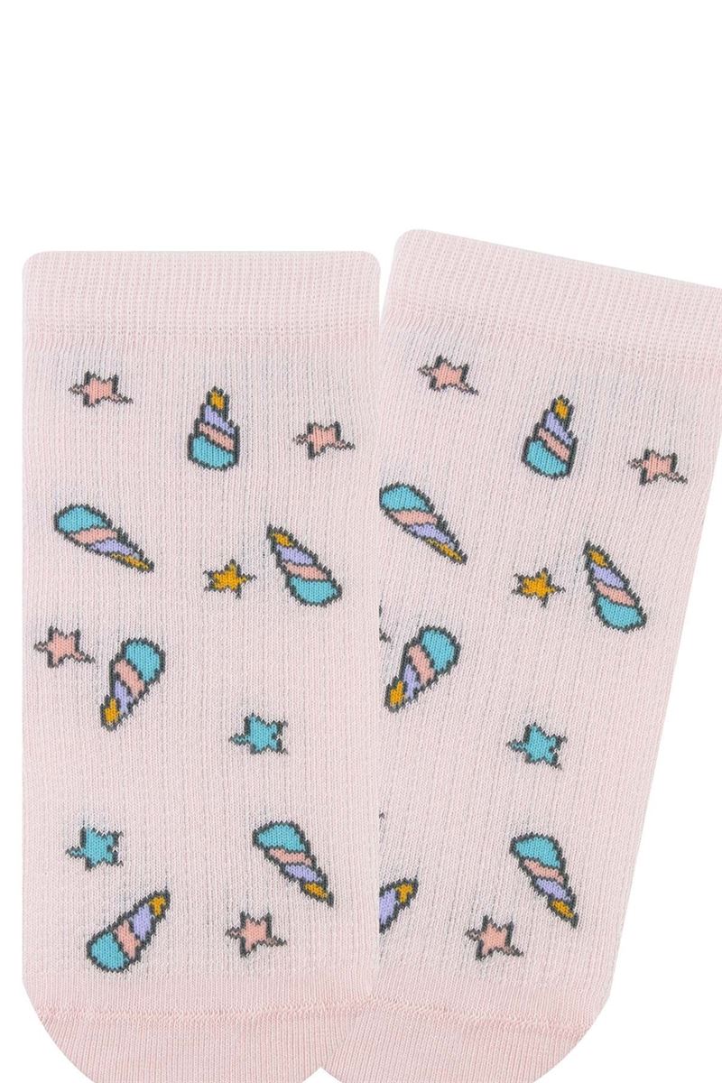 BROSS GIRL CREW SOCKS SEAHORSE PATTERNED ASORTY
