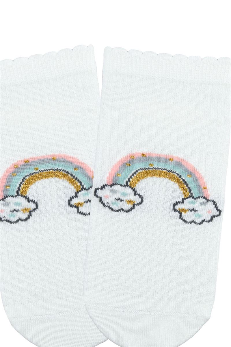 BROSS HEART PATTERN GIRL STEP SOCKS ASORTY