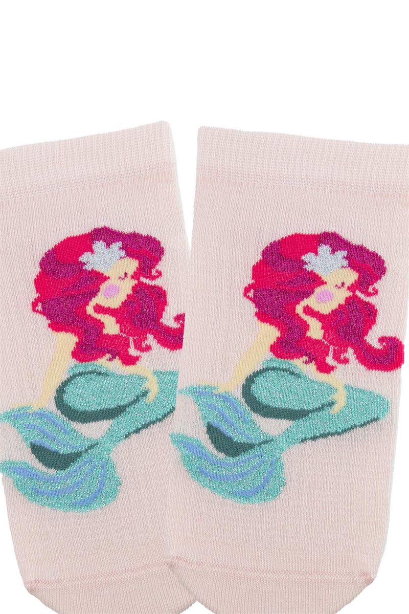 BROSS MERMAID PATTERN GIRL STEP SOCKS ASORTY