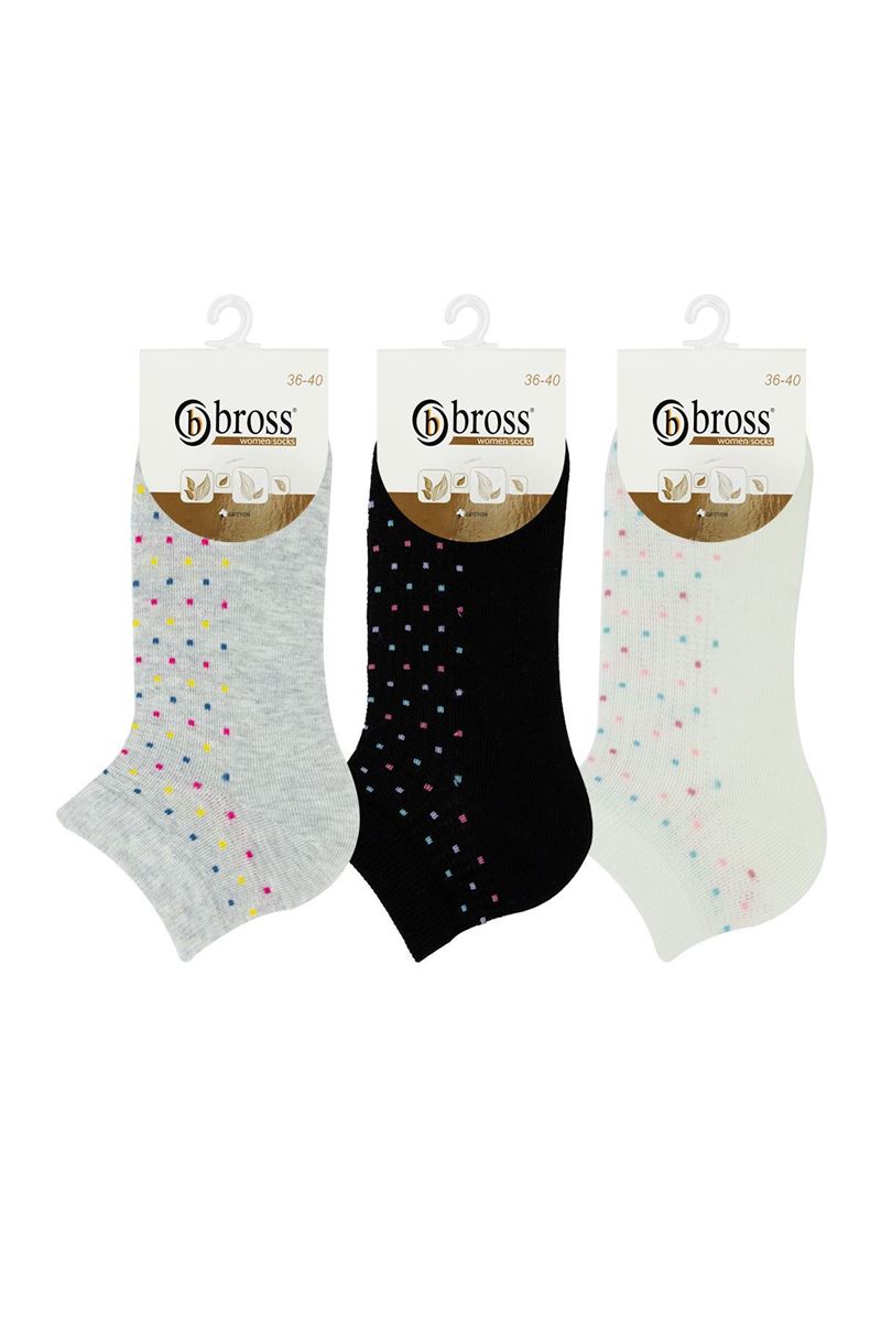 BROSS WOMAN ANKLE SOCKS PATTERN ASORTY