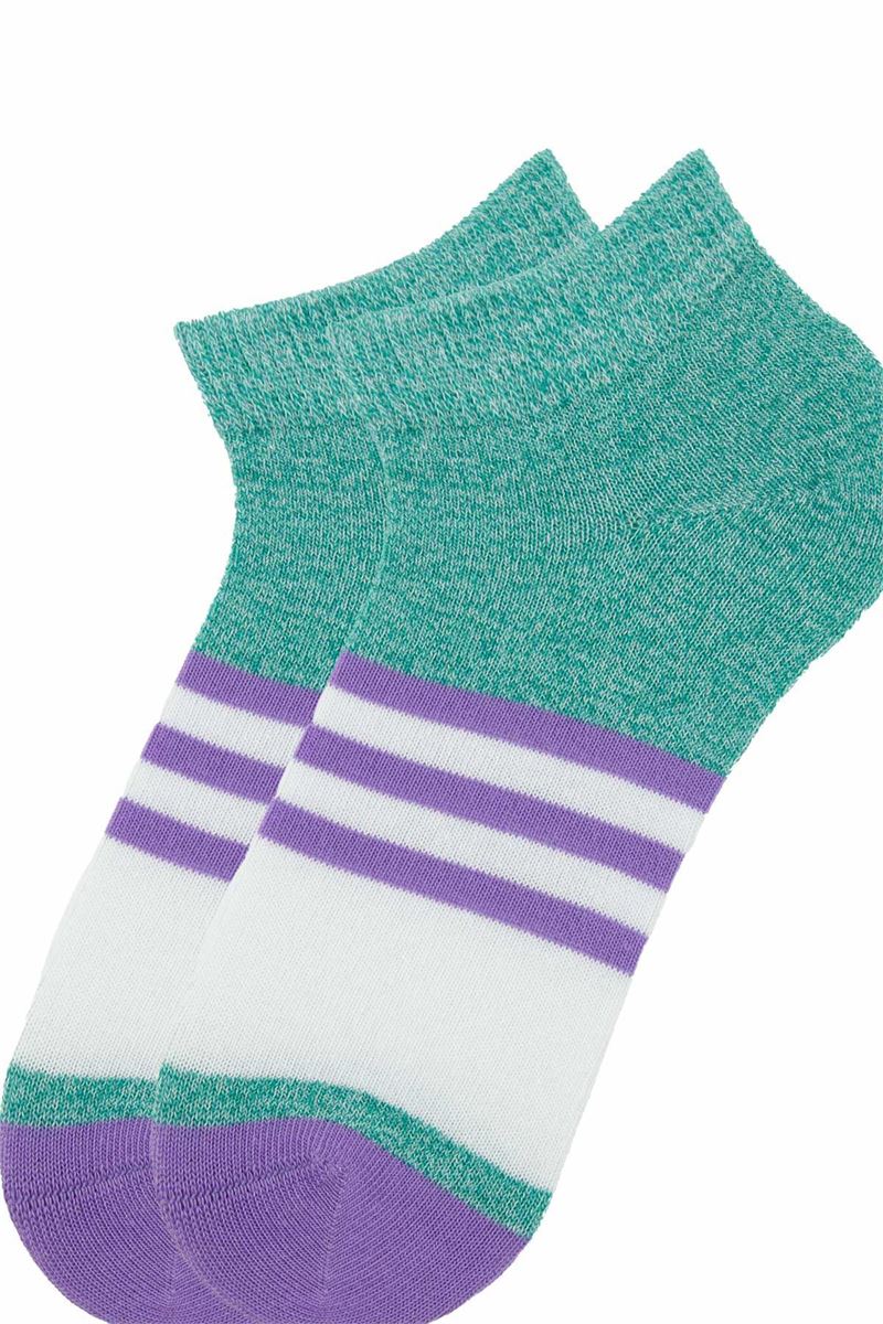 GIRL ANKLE SOCKS COLORFUL PATTERNED ASORTY