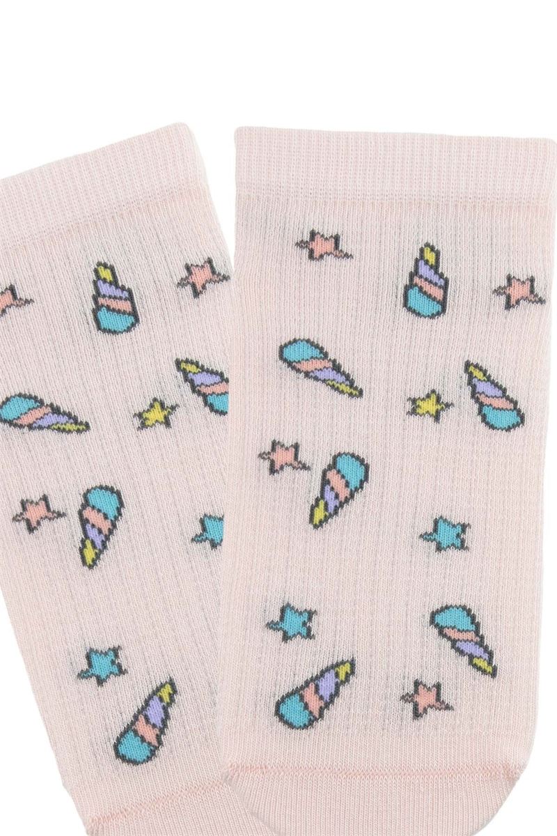 BROSS SEAHORSE PATTERN GIRL STEP SOCKS ASORTY