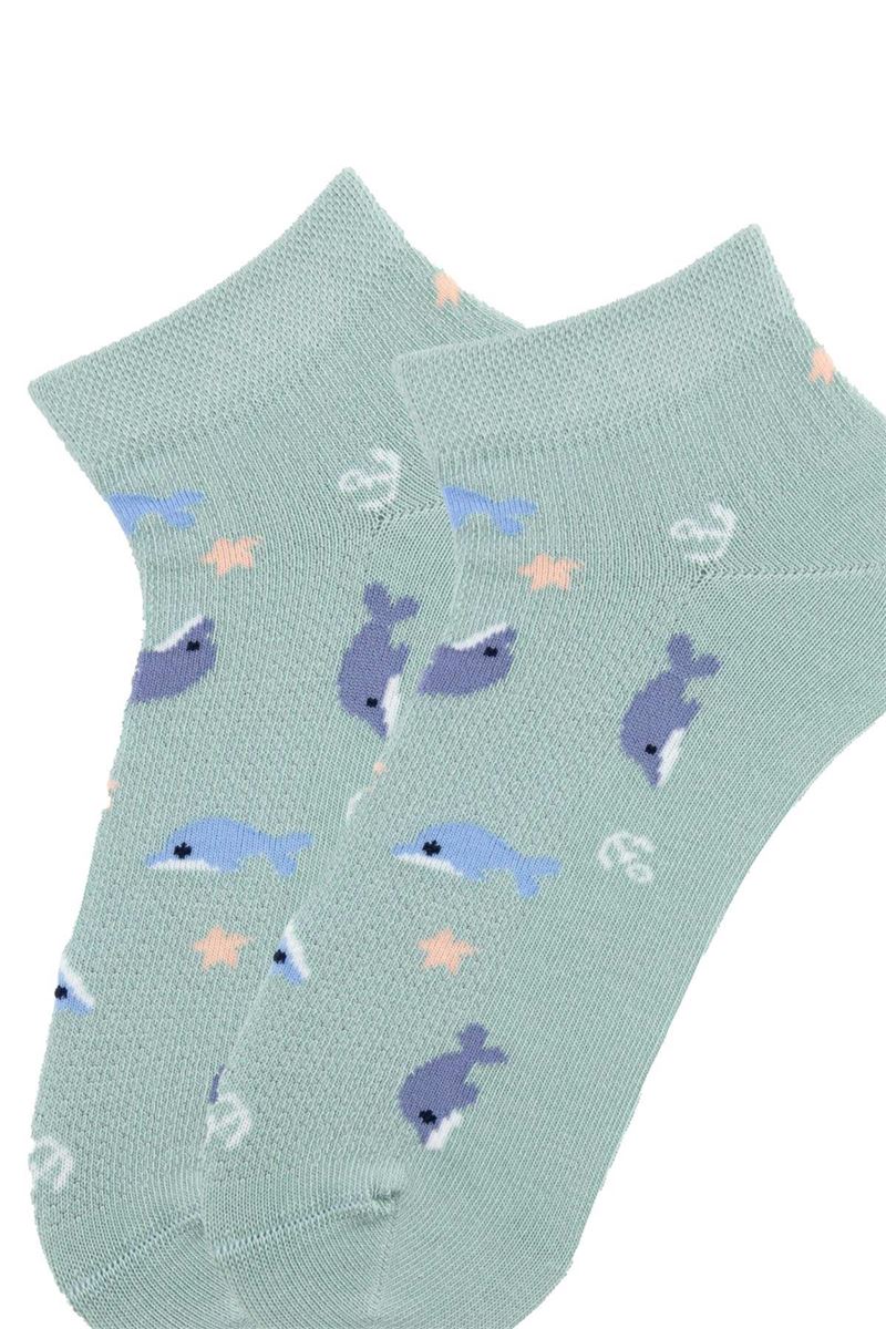 BROSS BOY ANKLE SOCKS SEA PATTERNED ASORTY