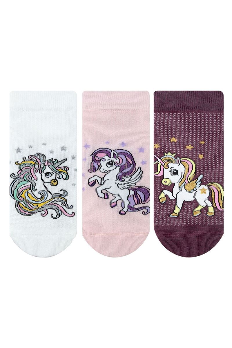 BROSS GIRL CREW SOCKS STAR PATTERNED ASORTY