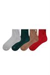 WOMEN BOW ACCESSORY VELVET ANKLE SOCKS