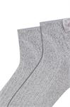 WOMEN BOW ACCESSORY VELVET ANKLE SOCKS