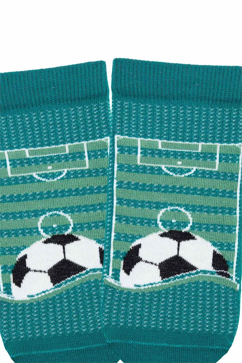 BROSS BOY ANKLE SOCKS BALL PATTERNED ASORTY
