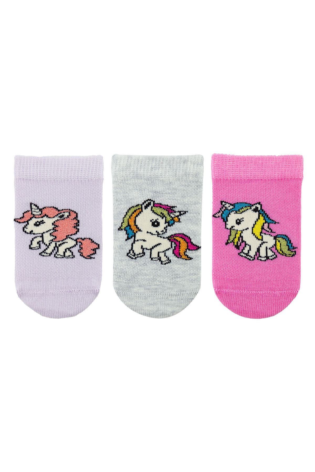 GIRL ANKLE SOCKS UNICORN PATTERNED | Buy Branded Wholesale Socks Online ...