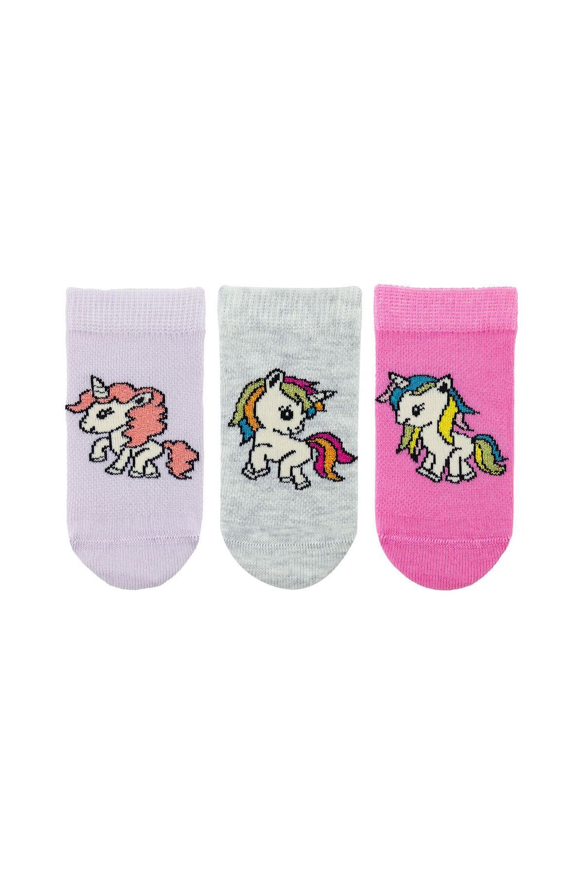 GIRL ANKLE SOCKS UNICORN PATTERNED | Buy Branded Wholesale Socks Online ...