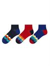 TOE TIP DIAMOND PATTERNED MEN BOOTIES SOCKS