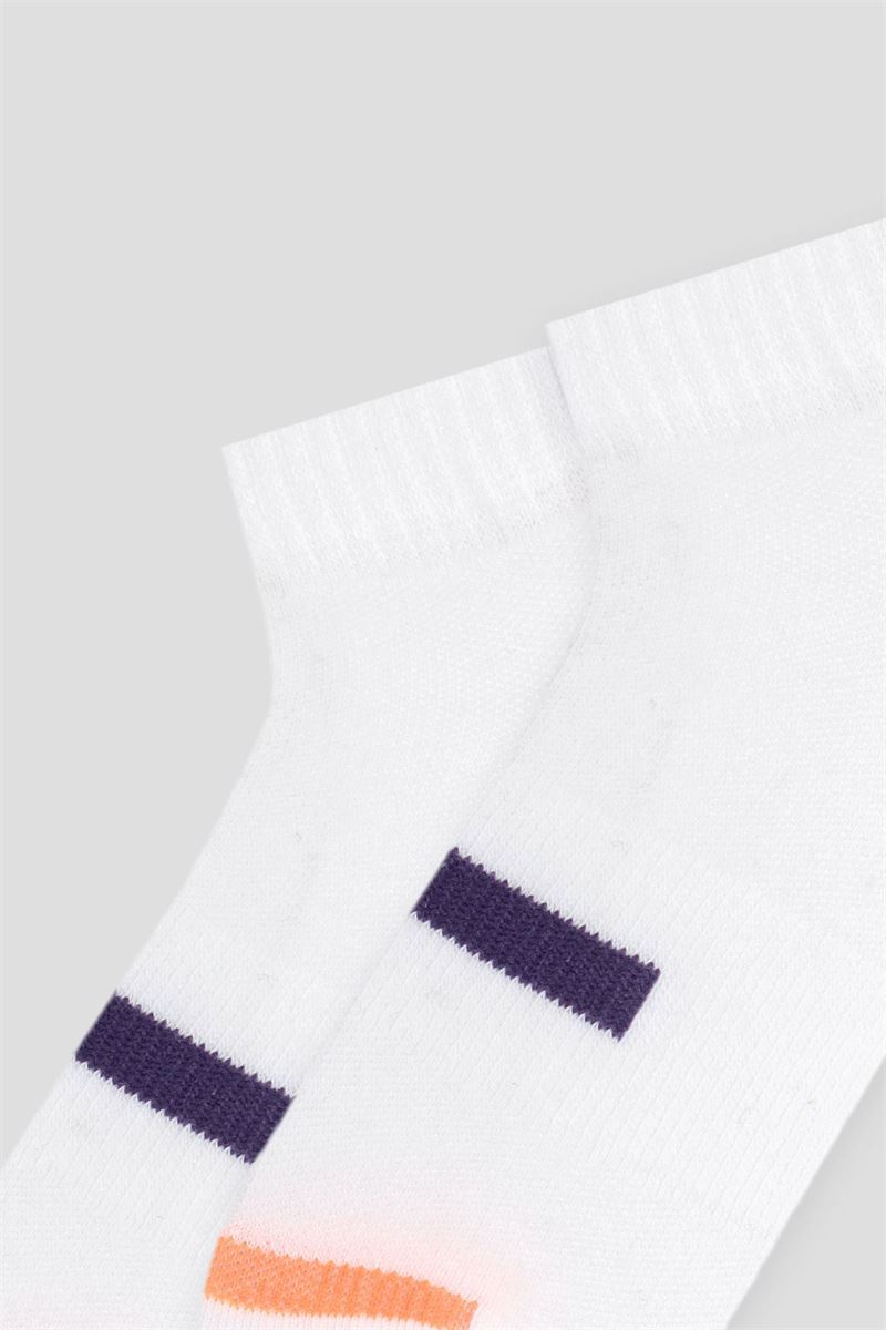 BROSS LINED PATTERNED SPORTS GIRLS BOOTIES SOCKS ASORTY