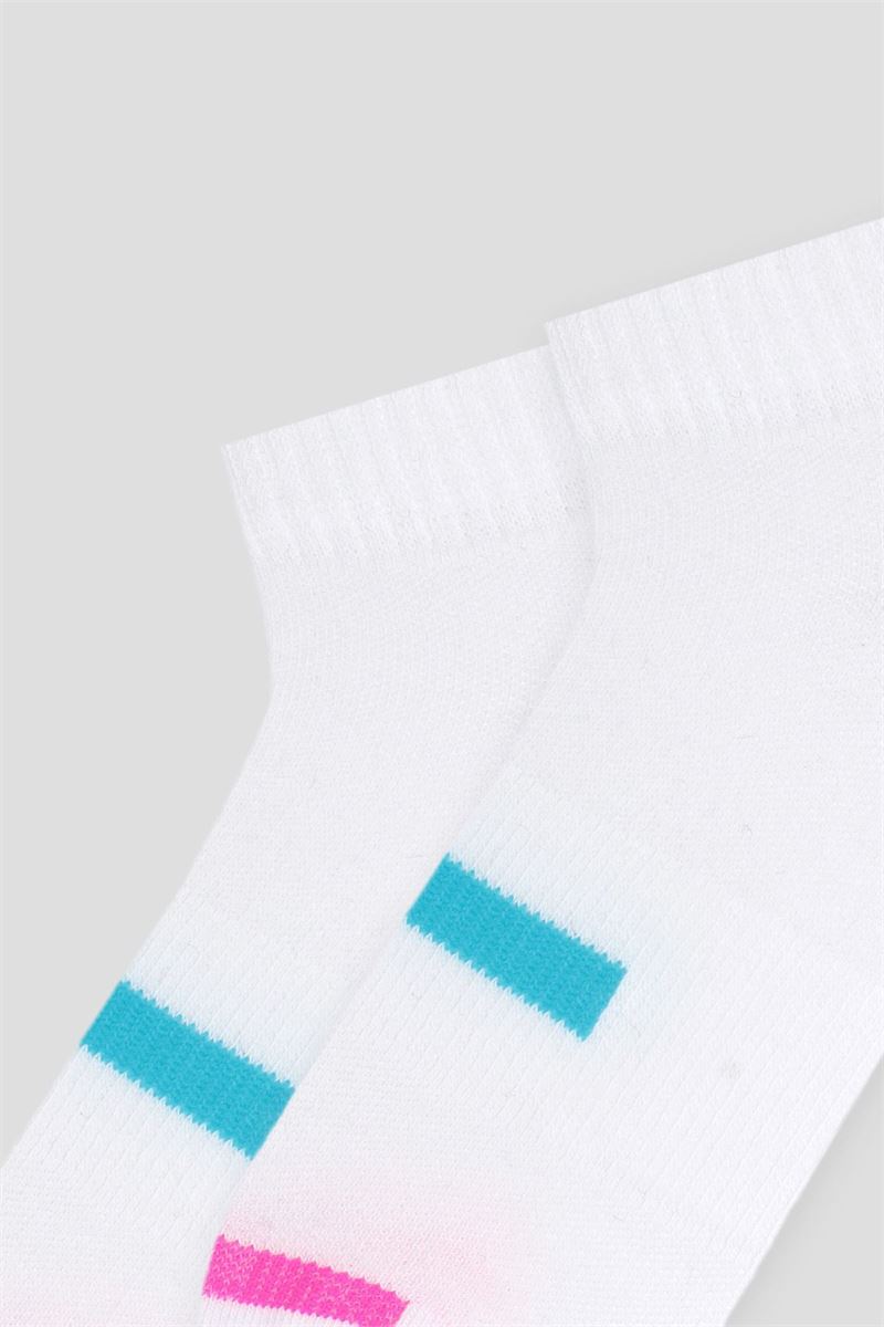 BROSS LINED PATTERNED SPORTS GIRLS BOOTIES SOCKS ASORTY