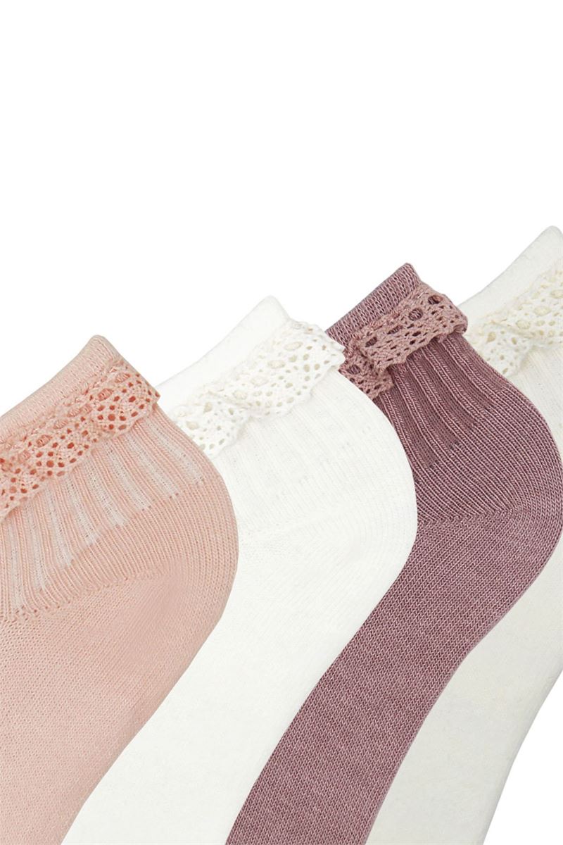 BROSS GIRLS BOOTIES SOCKS WITH LACE ACCESSORY ASORTY