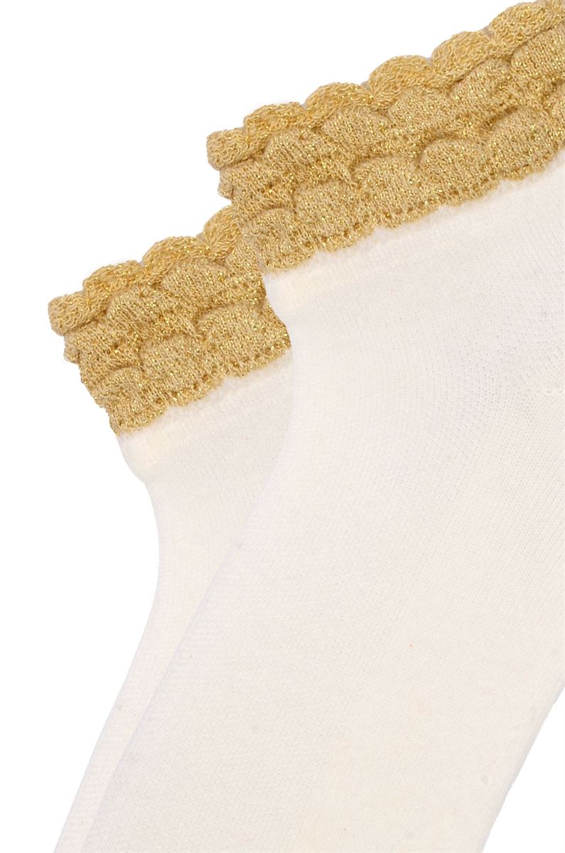 BROSS SILVERY LACE GIRLS  BOOTIES ASORTY