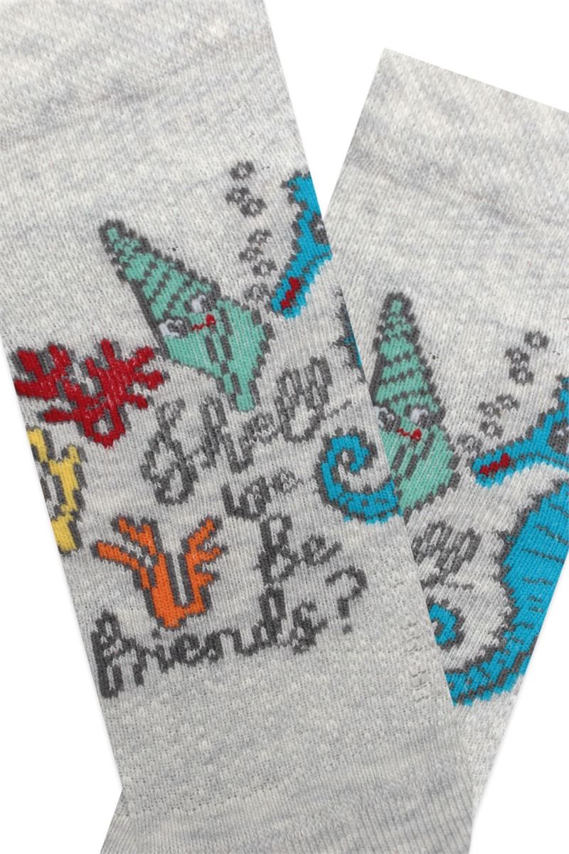 BROSS SEA THEMED BOYS BOOTIES SOCKS ASORTY