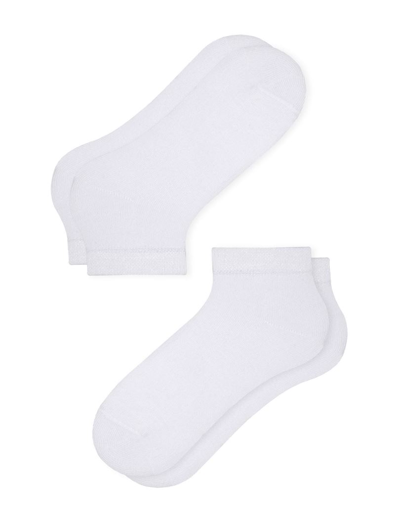 BROSS SIMPLE BAMBOO KIDS  BOOTIES WHITE