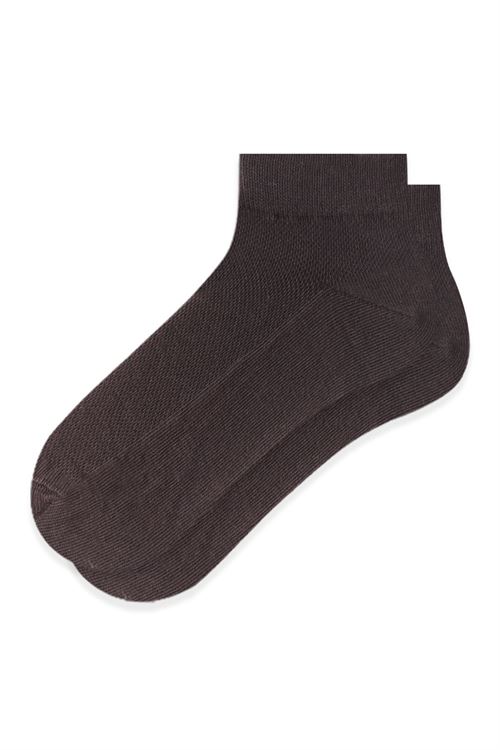 Ringed and Plain Brass Mesh Women's Shaftless Sock 12