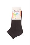 RINGED AND PLAIN BRASS MESH WOMENS SHAFTLESS SOCK