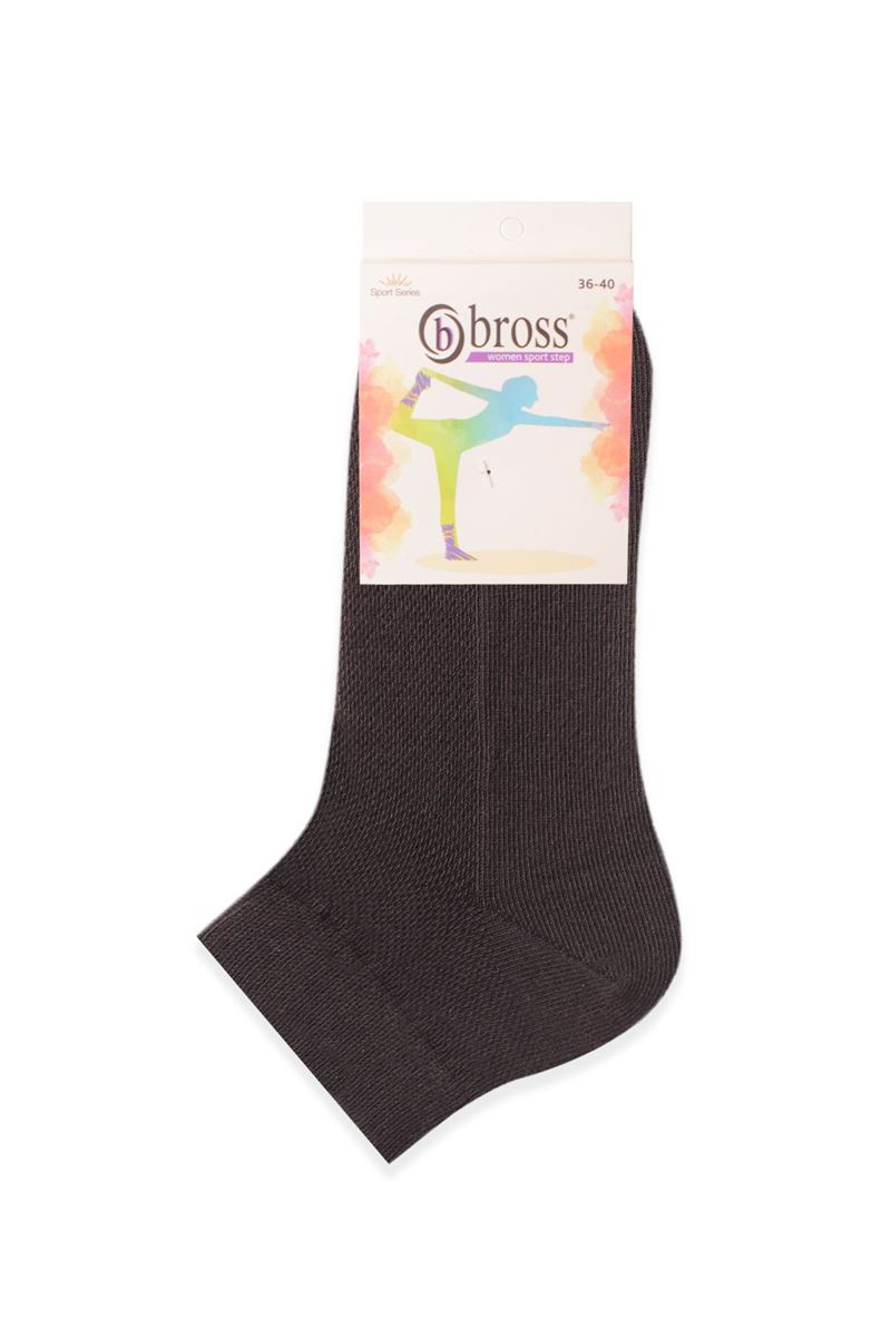 BROSS RINGED AND PLAIN BRASS MESH WOMENS SHAFTLESS SOCK ASORTY