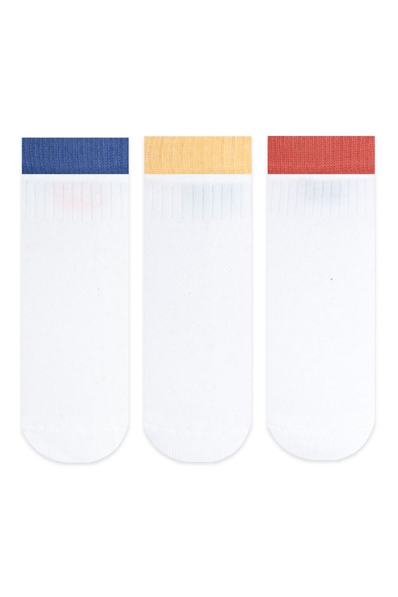 BROSS EMOJI PATTERNED SPORT BOYS BOOTIES SOCKS ASORTY