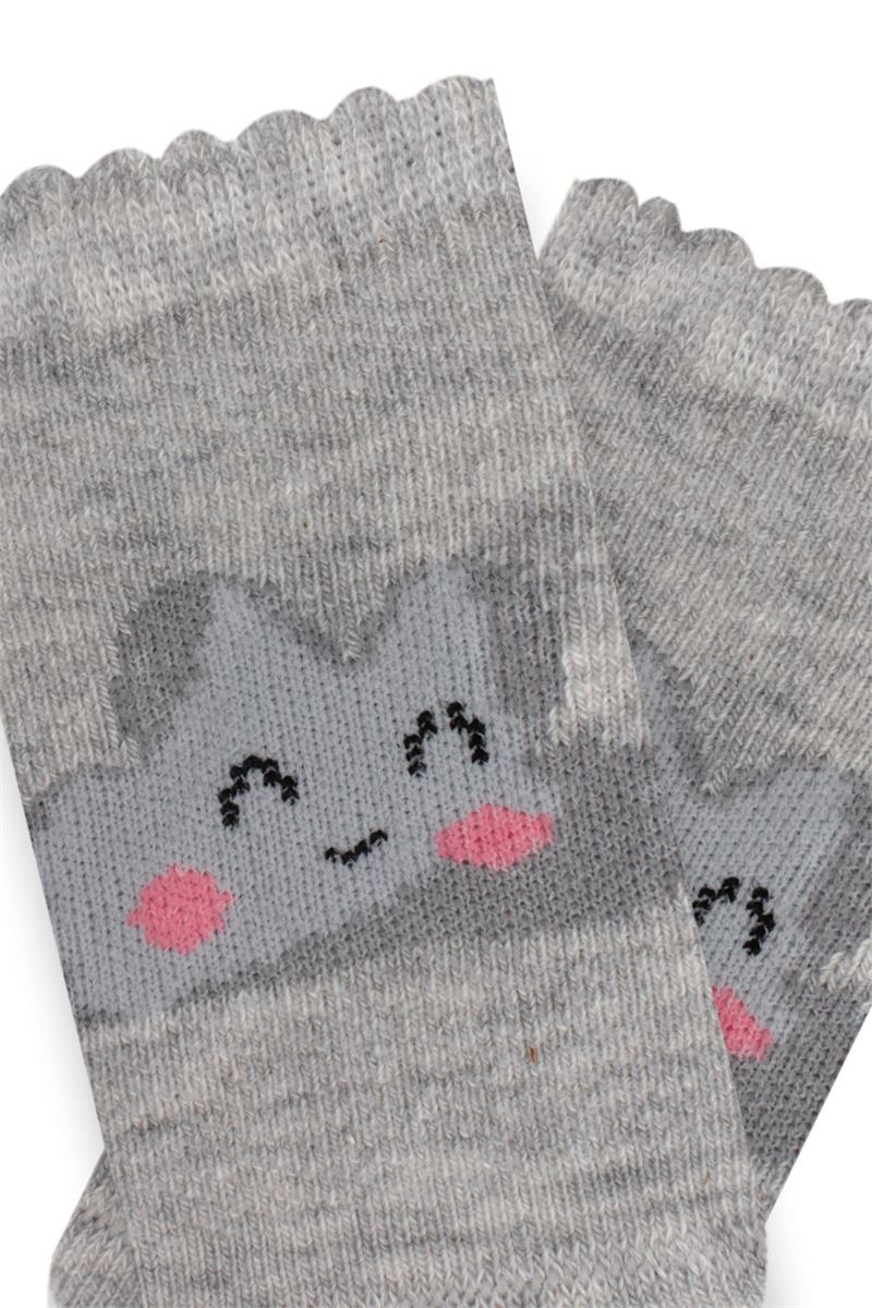 BROSS SUN PATTERNED BABY GIRLS BOOTIES SOCKS ASORTY