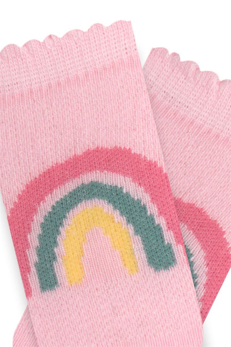 BROSS SUN PATTERNED BABY GIRLS BOOTIES SOCKS ASORTY