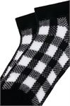 SQUARE PATTERNED WOMEN S BOOTIES