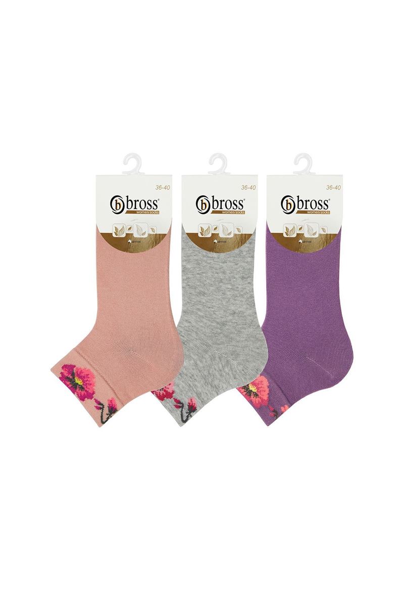 FLOWER DETAILED WOMENS BOOTIES SOCKS