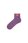FLOWER DETAILED WOMENS BOOTIES SOCKS