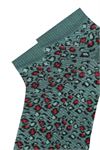 LEOPARD, CAT, TEXT PATTERNED WOMENS BOOTIES SOCKS