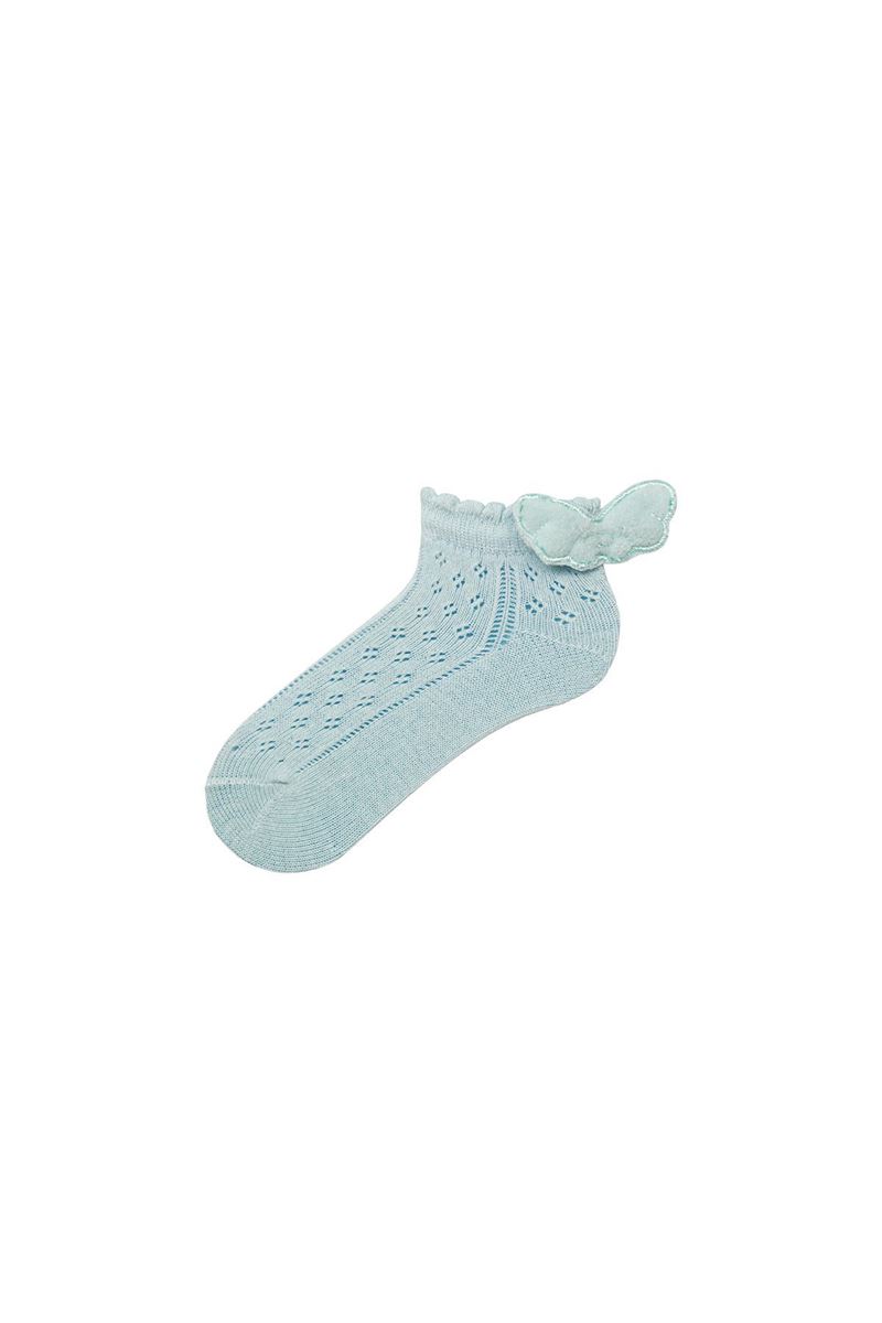 FISHNET BABY GIRL BOOTIES SOCKS WITH ANGEL WING AC ASORTY