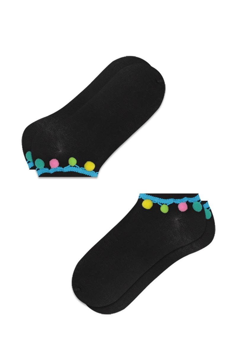 BROSS POMPOM WOMEN S BOOTIES BLACK
