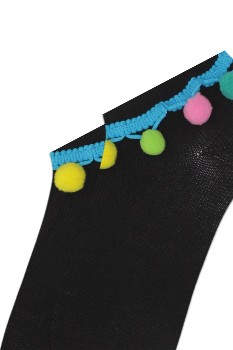 BROSS POMPOM WOMEN S BOOTIES BLACK