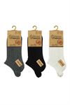 GIRL ANKLE SOCKS POMPOUS BRAID PATTERNED