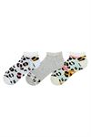 COLORFUL LEOPARD PATTERNED WOMENS BOOTIES SOCKS