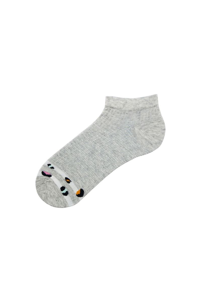 COLORFUL LEOPARD PATTERNED WOMENS BOOTIES SOCKS