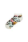 COLORFUL LEOPARD PATTERNED WOMENS BOOTIES SOCKS