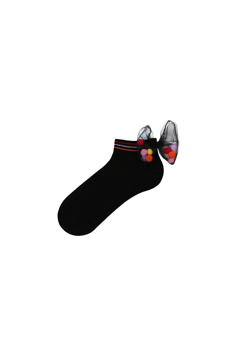 BROSS GIRLS BOOTIES WITH COLORFUL NET BOWTIE ASORTY