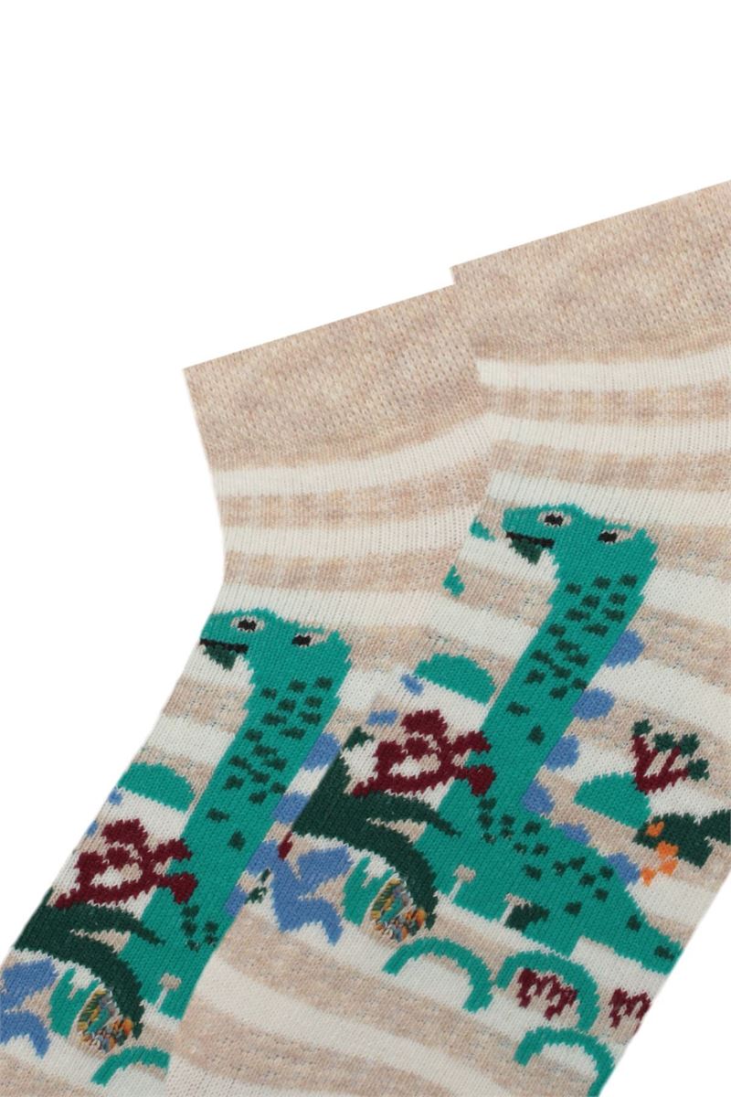 BROSS SAFARI ANIMAL PATTERNED BOYS BOOTIES SOCKS ASORTY