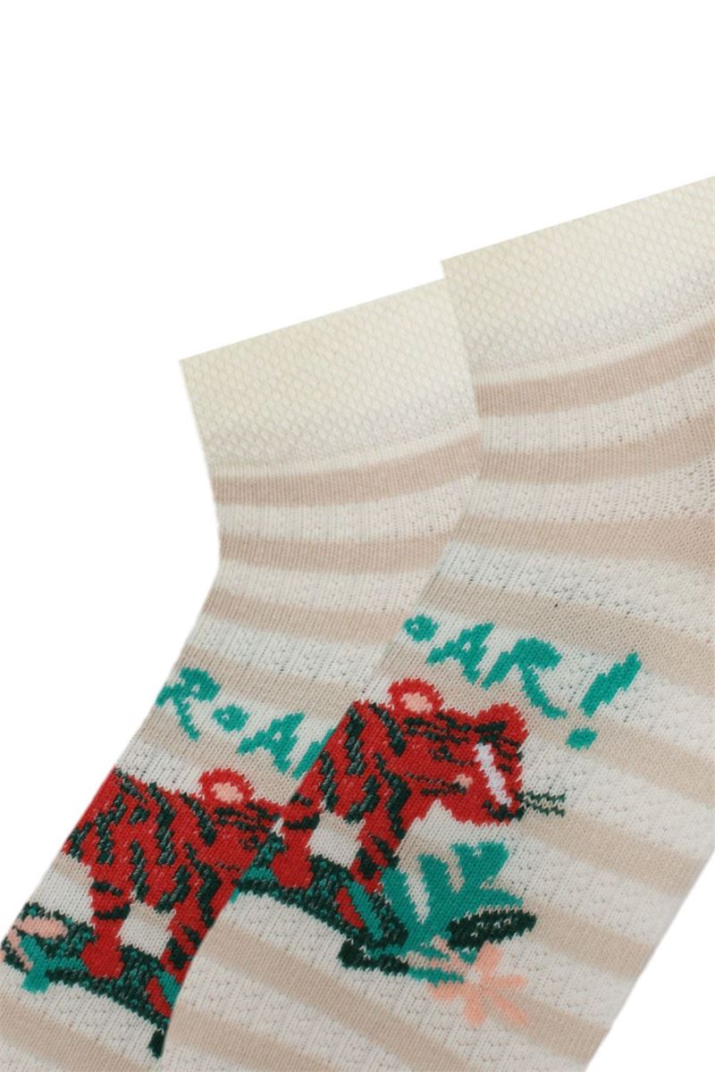 BROSS SAFARI ANIMAL PATTERNED BOYS BOOTIES SOCKS ASORTY