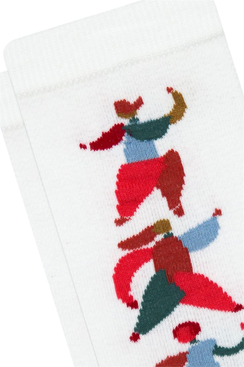 BROSS SHAPE AND FIGURE PATTERNED WOMENS BOOTIES SOCKS ASORTY