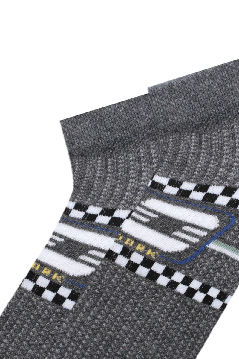BROSS STRIP, CIRCLE, SQUARE PATTERNED BOYS BOOTIES SOCK ASORTY