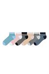 SILVERY RINGED WOMEN S SHAFTLESS SOCKS