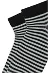 SILVERY RINGED WOMEN S SHAFTLESS SOCKS
