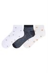 SILVERY HEART PATTERNED FLOSS WOMENS BOOTIES
