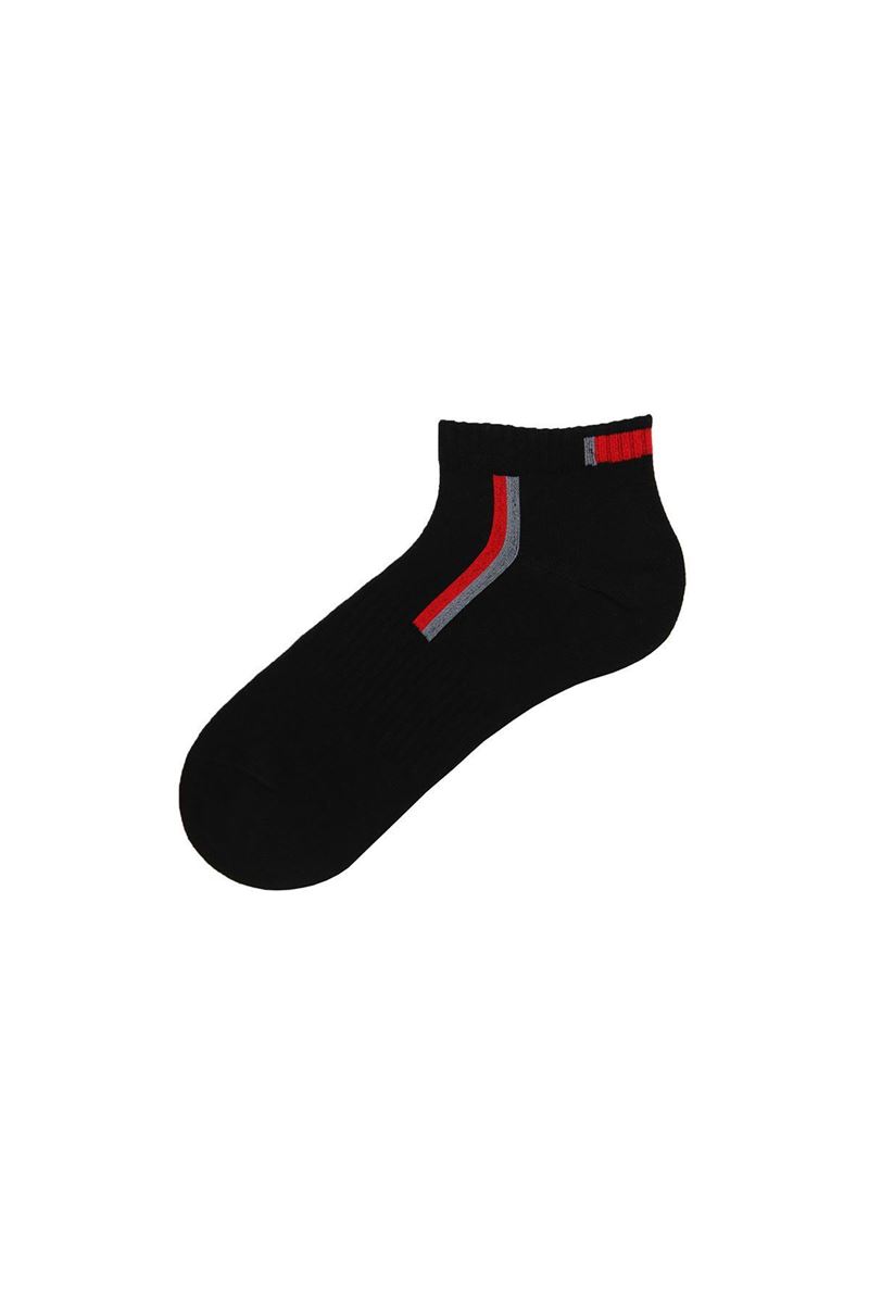 BROSS SPORTS LINE PATTERNED MENS BOOTIES SOCKS ASORTY