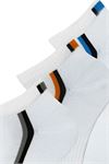 SPORTS LINE PATTERNED MENS BOOTIES SOCKS